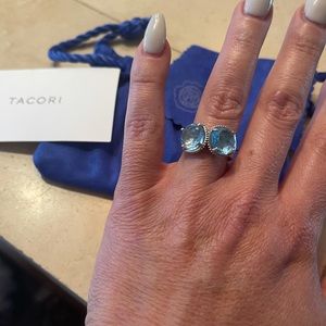 Tacori bold sky blue topaz ring